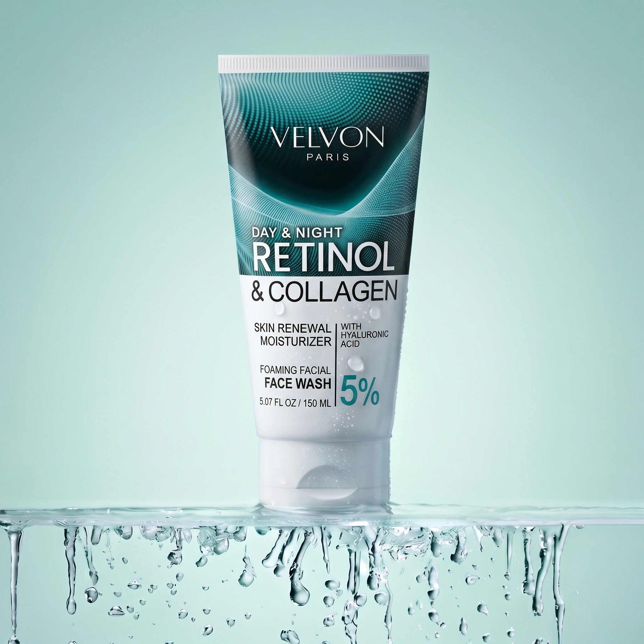 Velvon Paris Day & Night Retinol & Collagen face wash